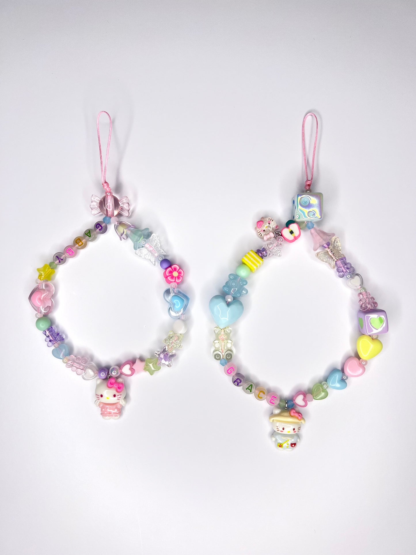 SO - Pastel Rainbow Wrist Strap x2
