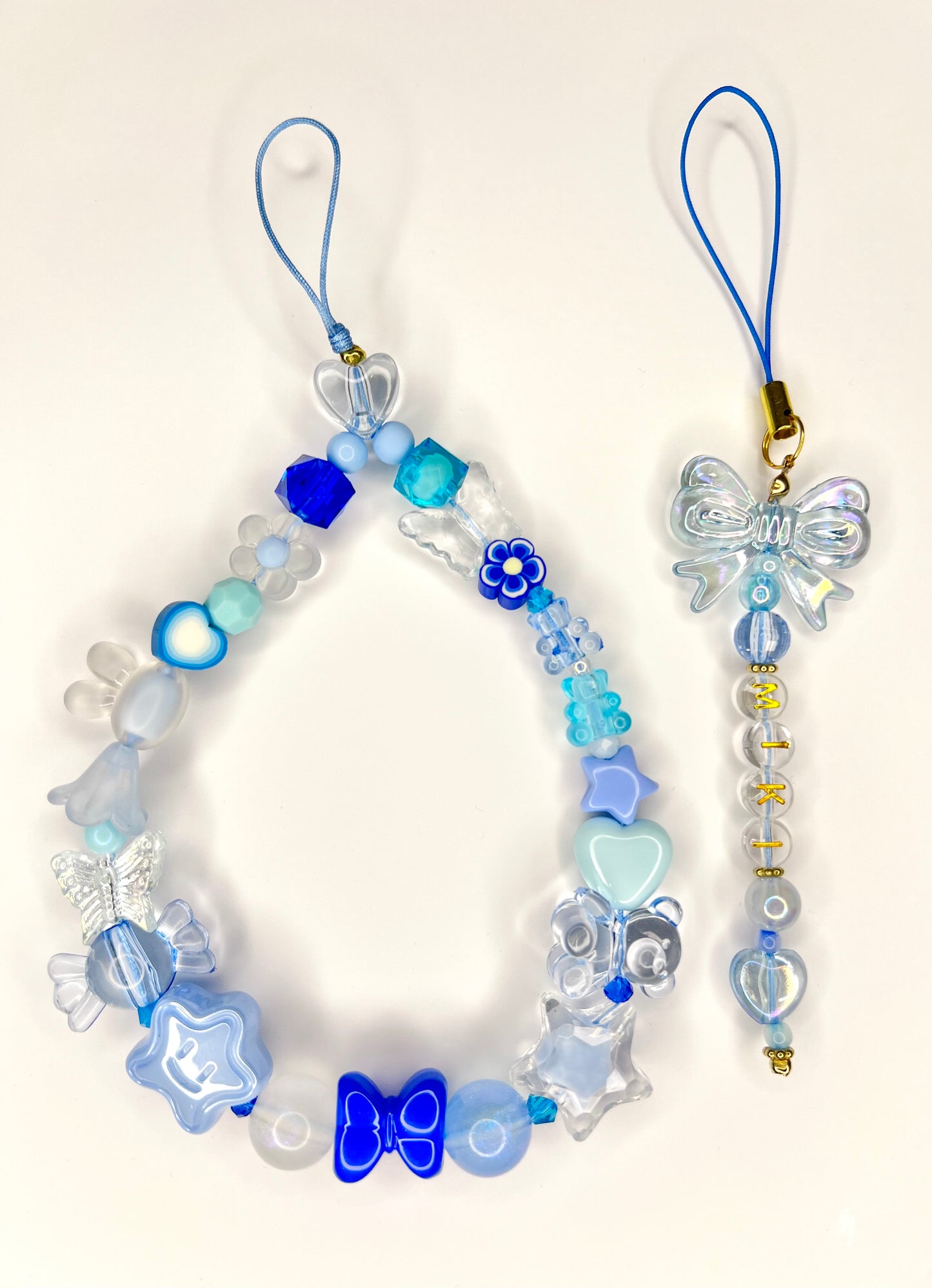 SO - Blue Medley + Personalised Keychain Set