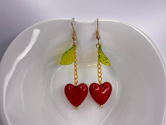 Cherry Hearts Dangle