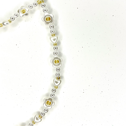 Pearl Gold Daisy Chain